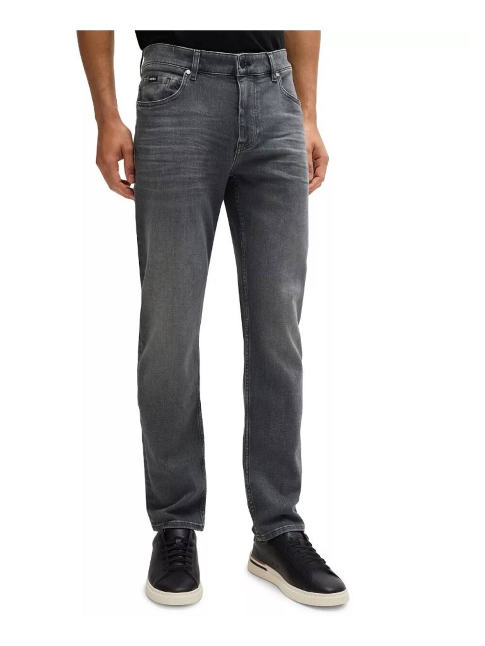 NEW  BOSS Jean Delaware En Denim Extensible En Gris | Taille Homme Size 34